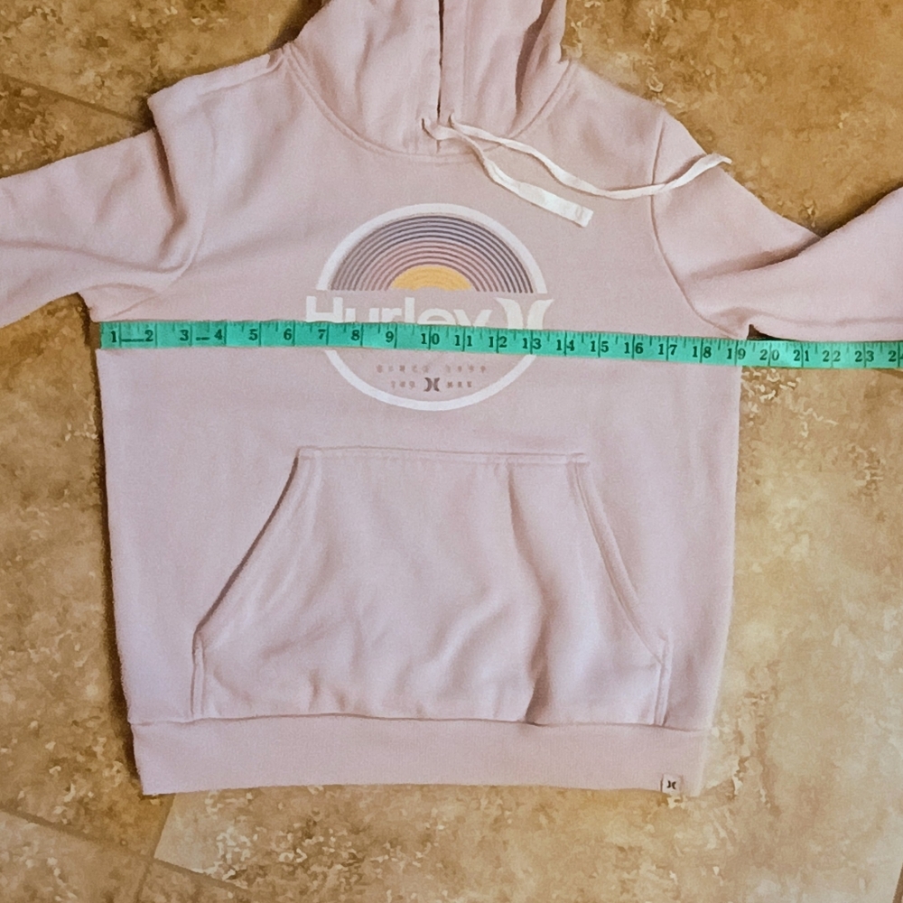 Women's Hurley Pink Rainbow Hoodie Hooded Sweatshirt Size XS - Picture 9 of 10